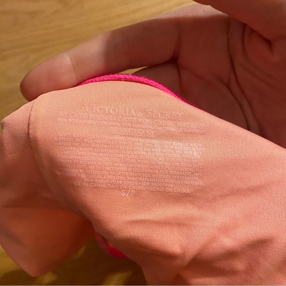 Victorias Secret Pink Strappy Bikini Bottom Small NEW Swimsuit Bathing Suit - Picture 4 of 5